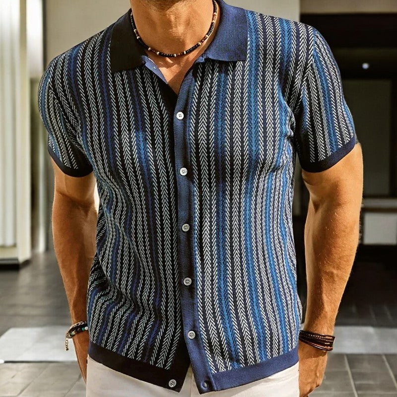 Herringbone Button-Down Shirt
