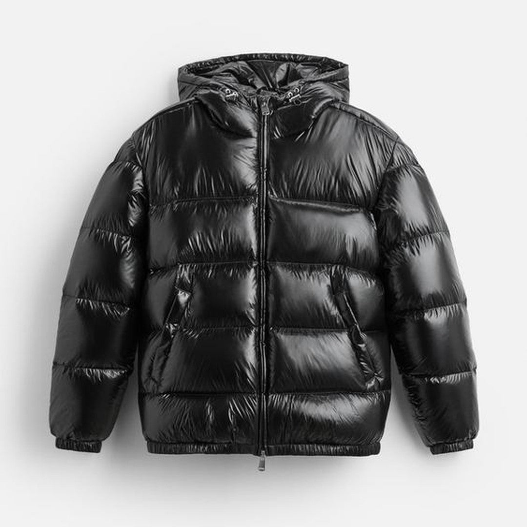 Quilted Puffer Jacket with Hood