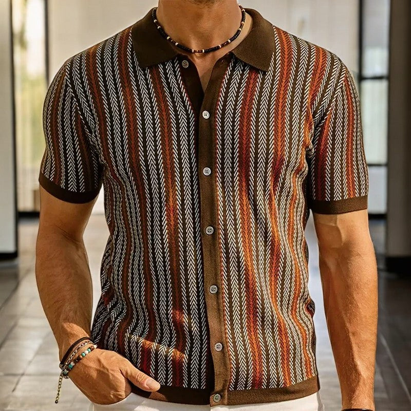 Herringbone Button-Down Shirt
