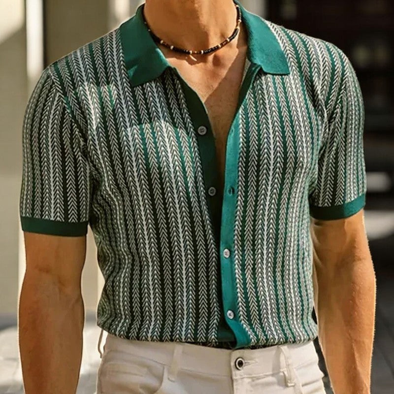 Herringbone Button-Down Shirt