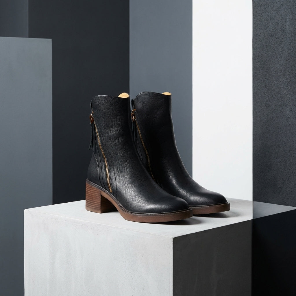 Side-Zip Ankle Boots