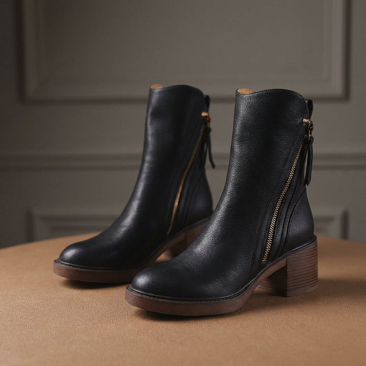 Side-Zip Ankle Boots