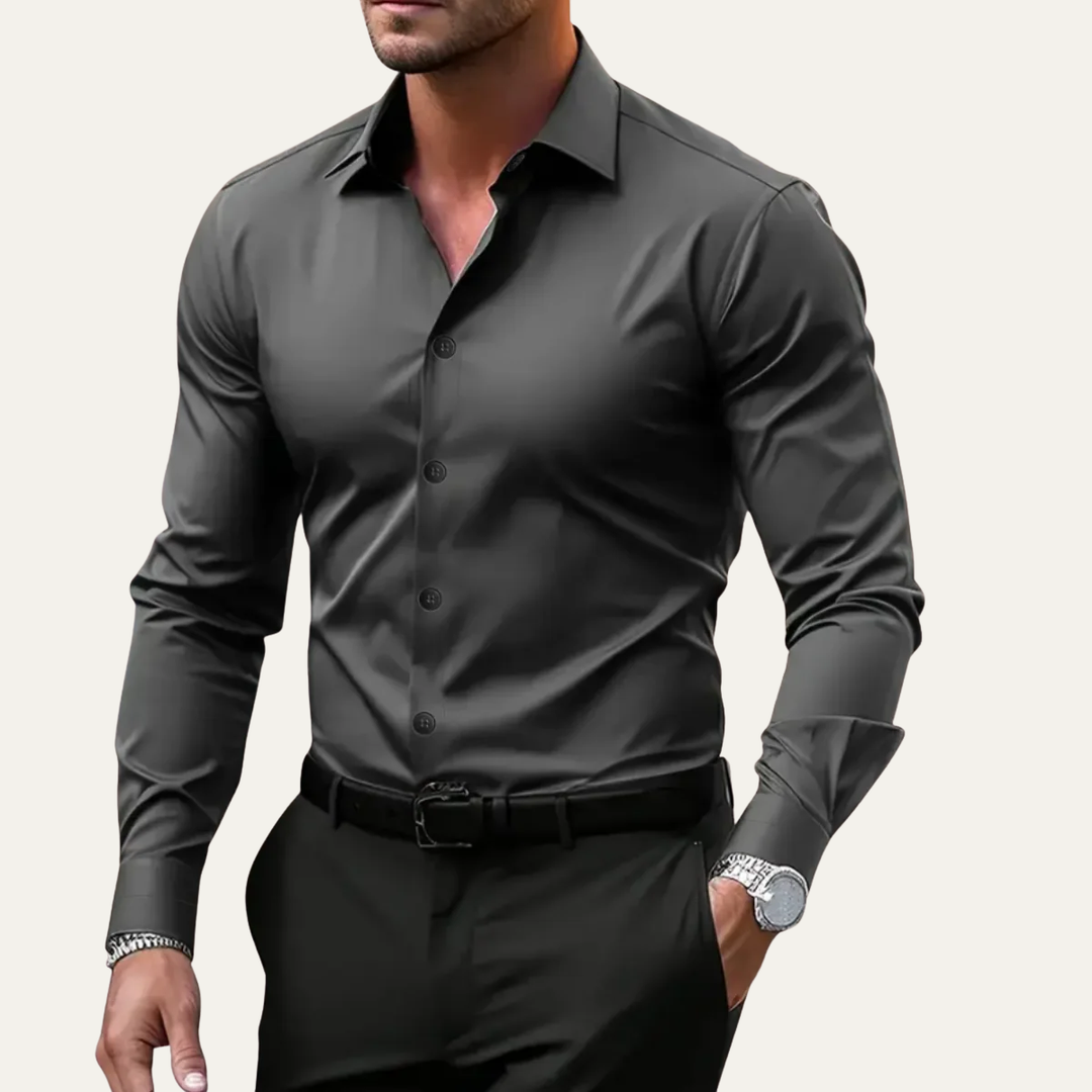 Stretch Button-Up Slim Fit Dress Shirt