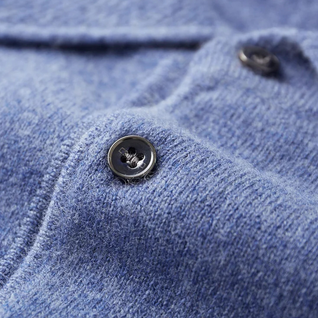 Merino Knit Polo Sweater