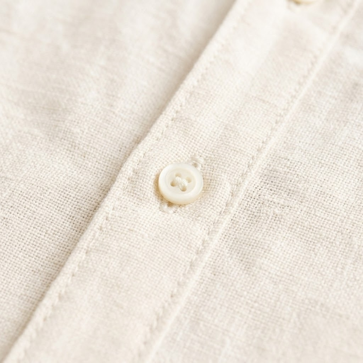 Linen-Look Shirt and Trousers Set