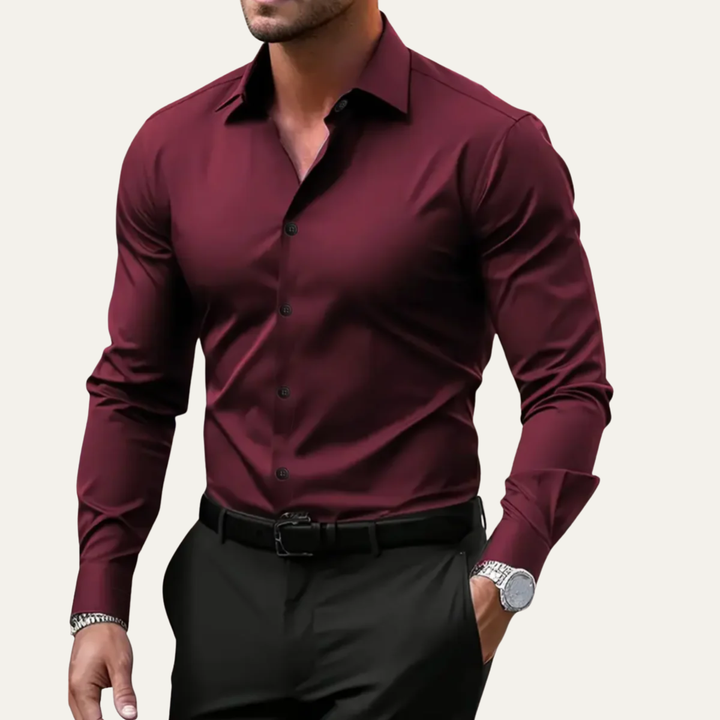 Stretch Button-Up Slim Fit Dress Shirt