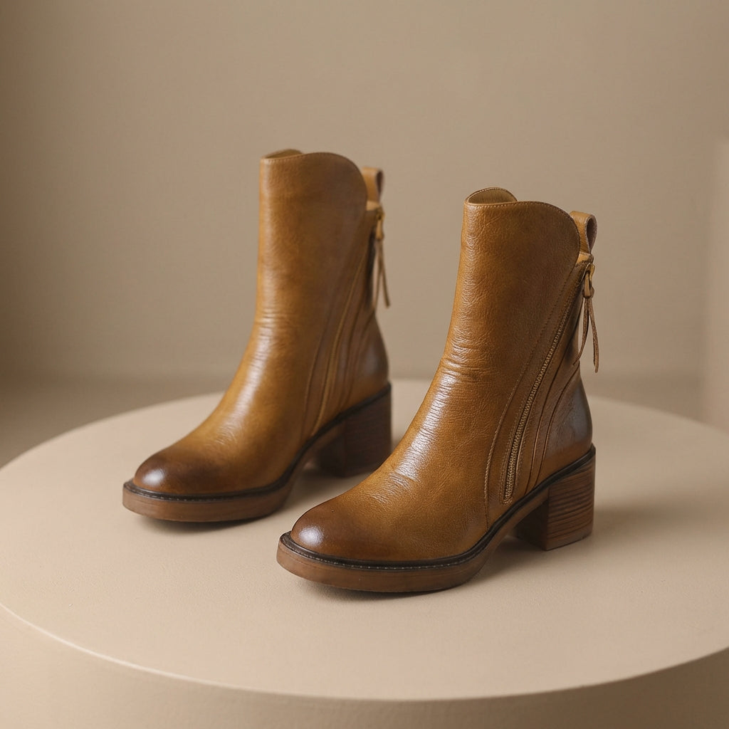 Side-Zip Ankle Boots