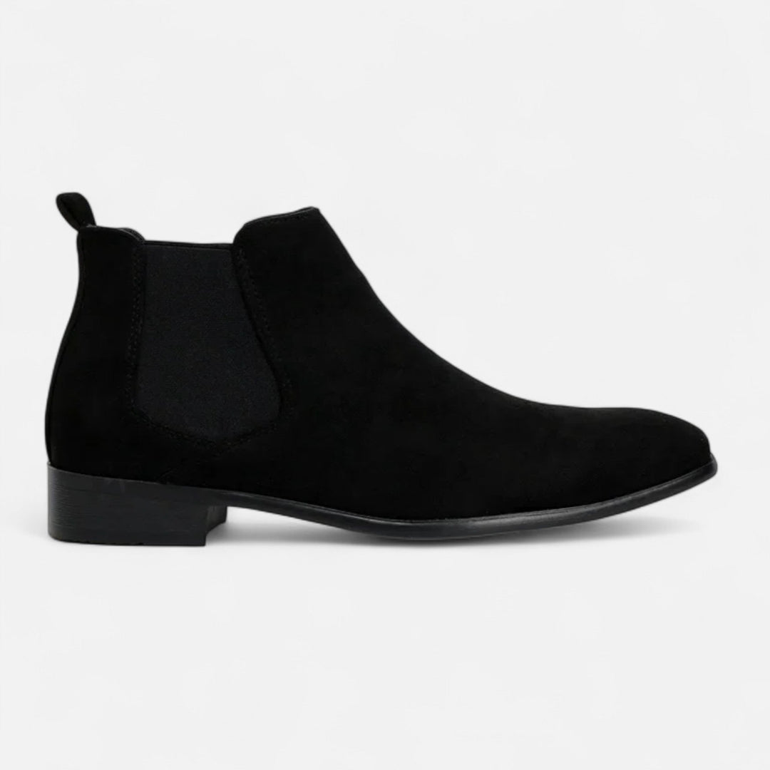 Suede-Look Chelsea Boots with Square Toe