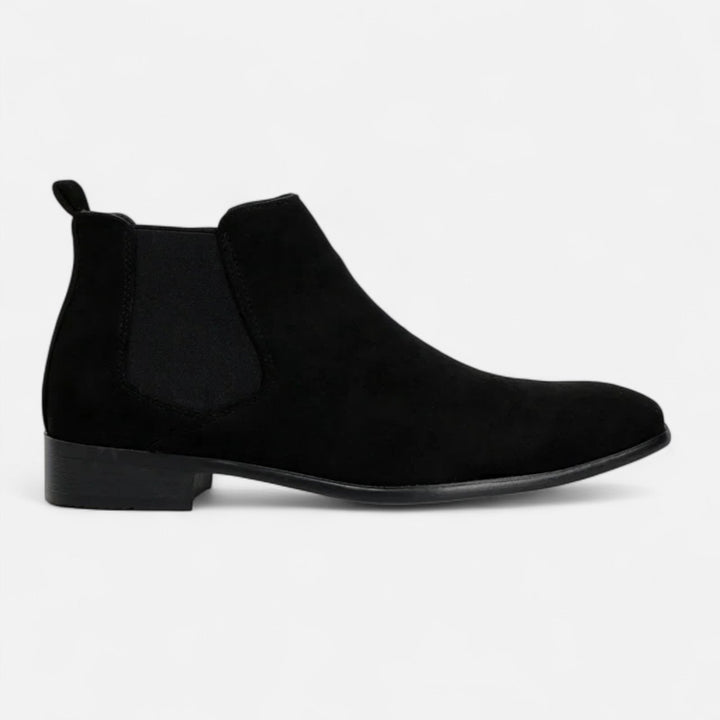Suede-Look Chelsea Boots with Square Toe
