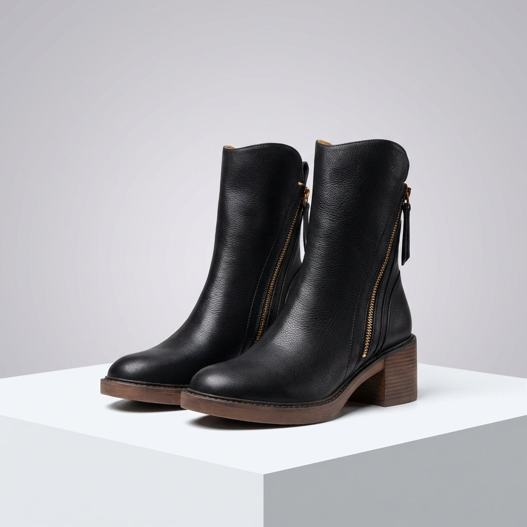 Side-Zip Ankle Boots