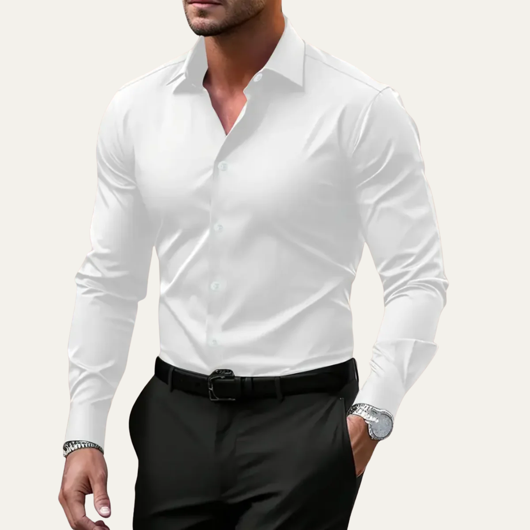 Stretch Button-Up Slim Fit Dress Shirt