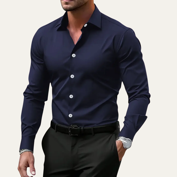 Stretch Button-Up Slim Fit Dress Shirt