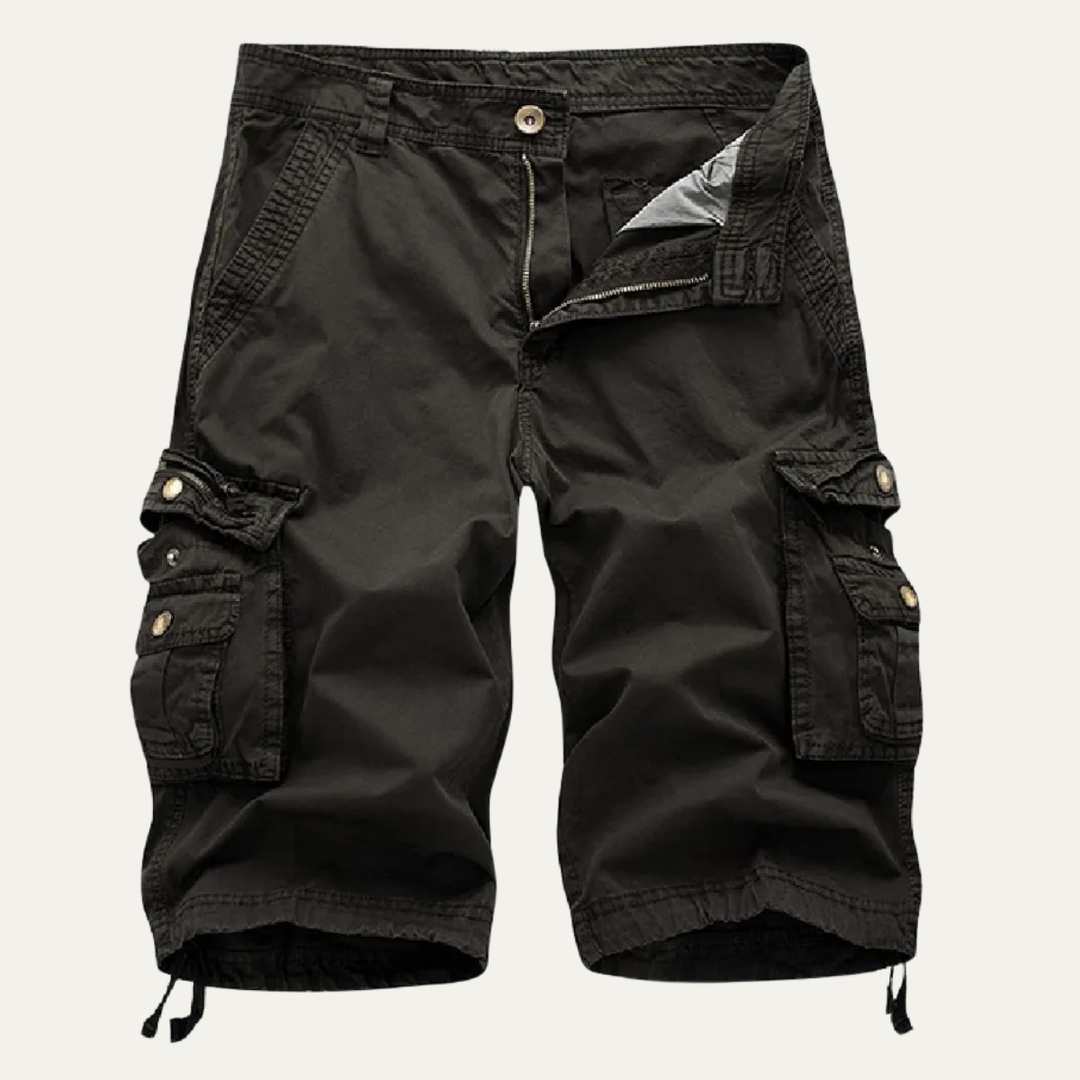 Cotton-Feel Utility Cargo Shorts