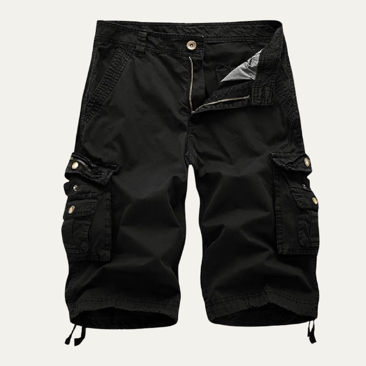Cotton-Feel Utility Cargo Shorts