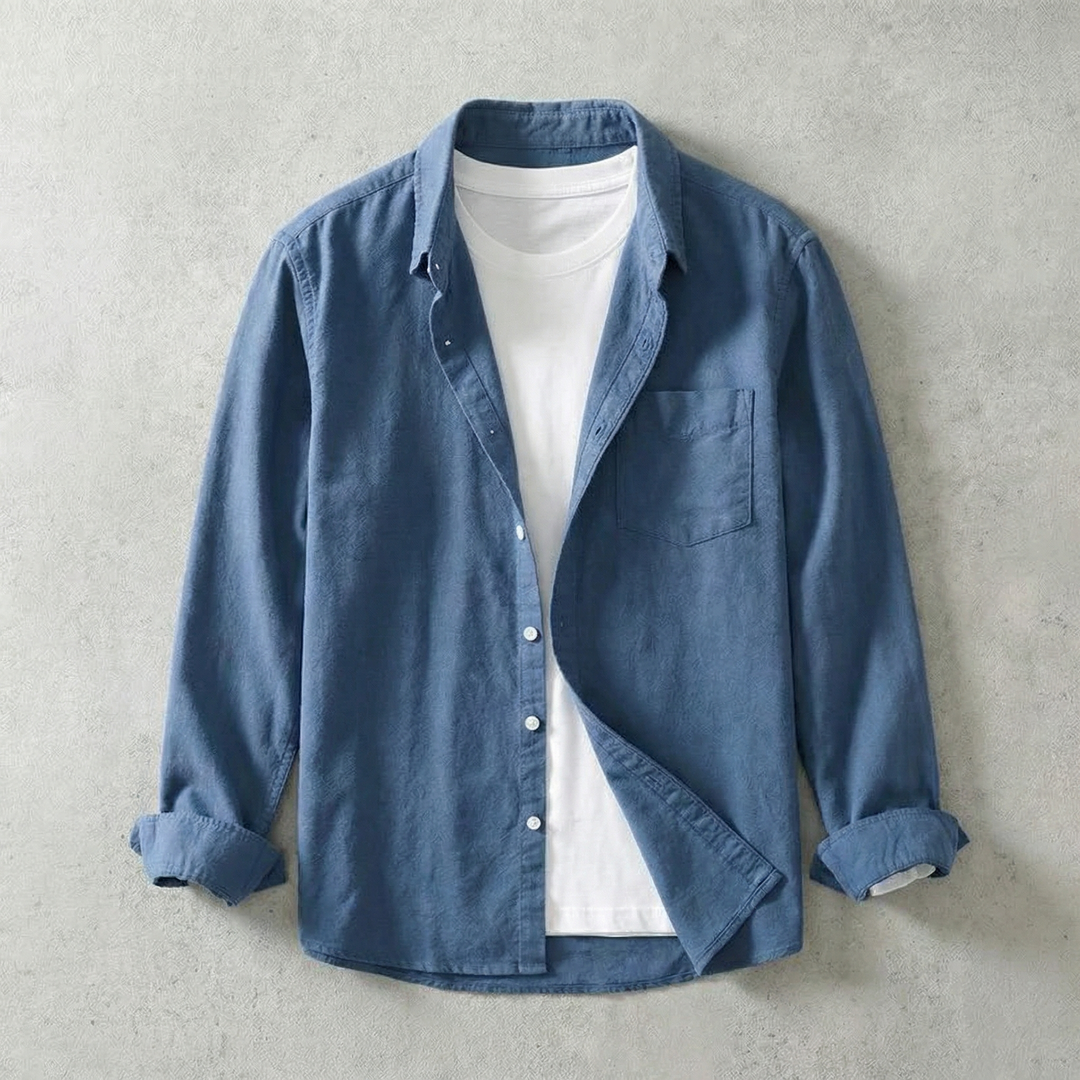 Vintage-Look Cotton Oxford Shirt