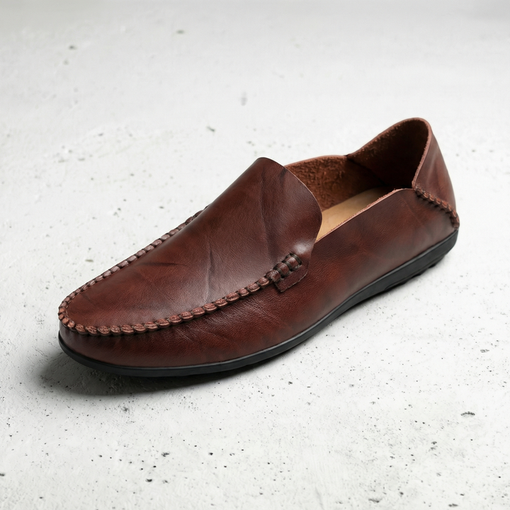 Classic Leather-Look Driving Loafers