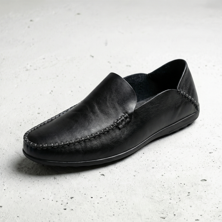 Classic Leather-Look Driving Loafers