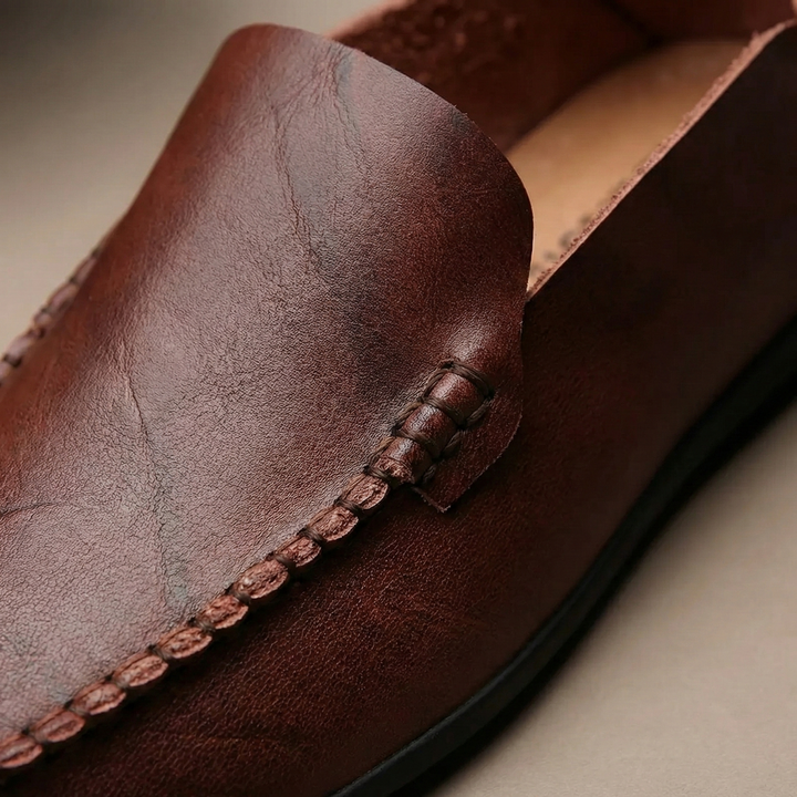 Classic Leather-Look Driving Loafers
