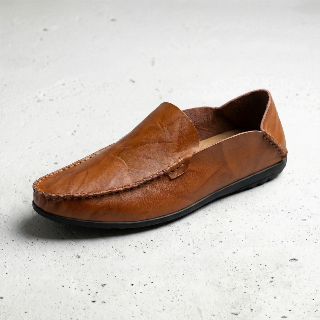 Classic Leather-Look Driving Loafers