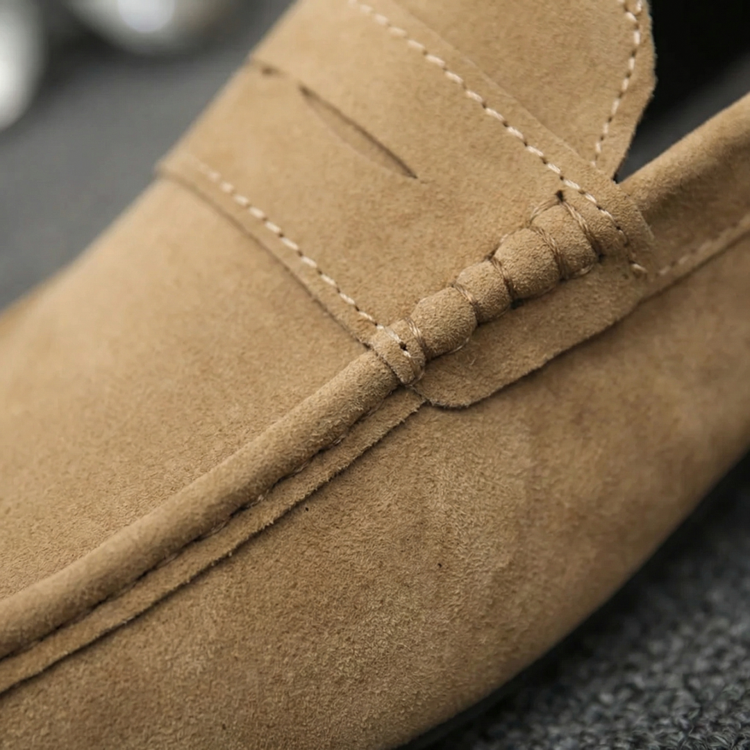 Classic Suede-Look Loafers