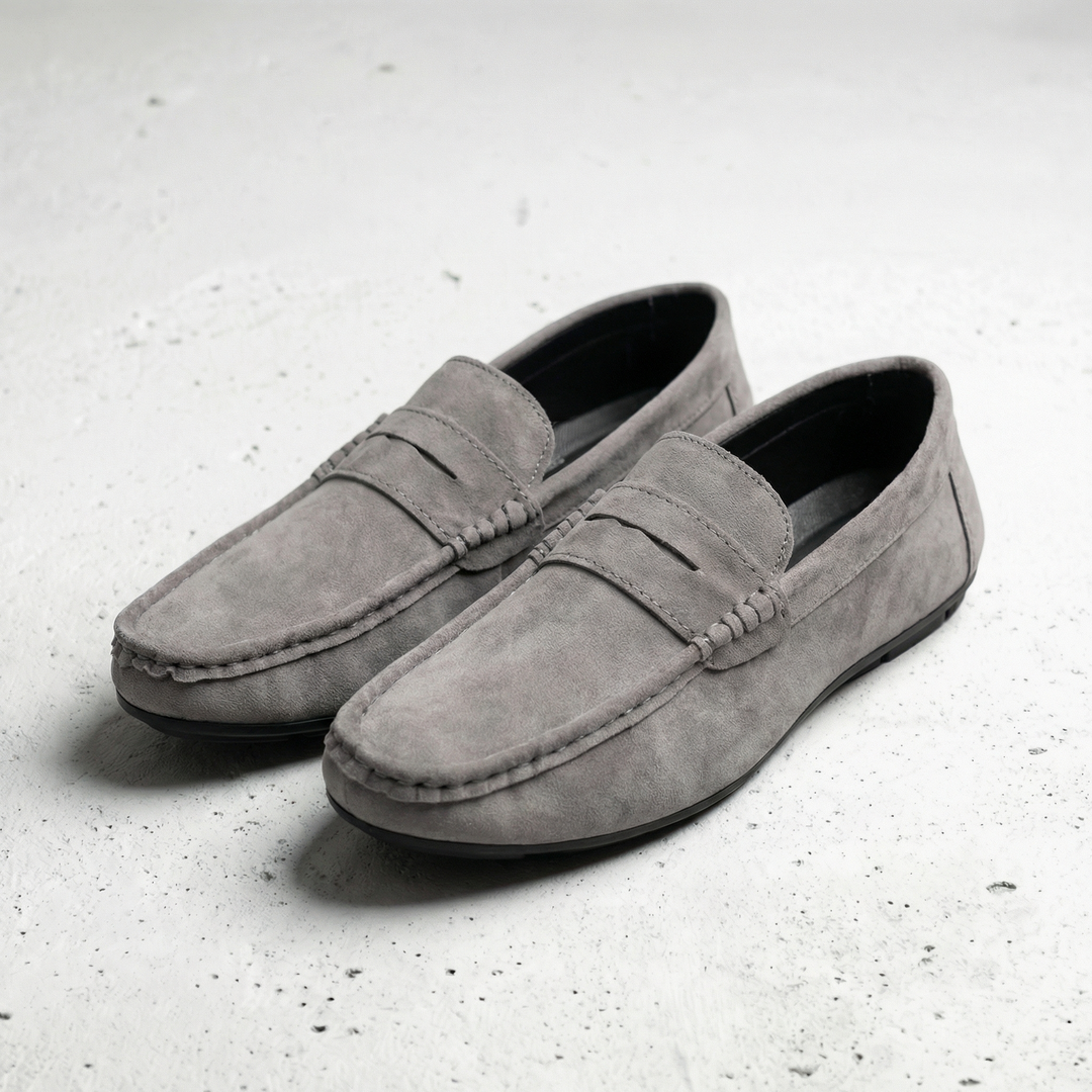 Classic Suede-Look Loafers