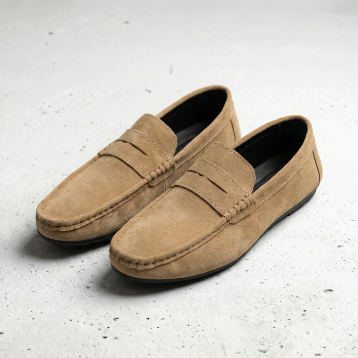 Classic Suede-Look Loafers