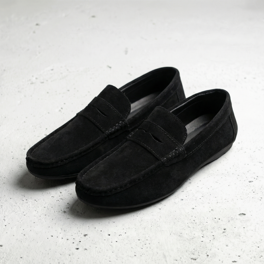 Classic Suede-Look Loafers