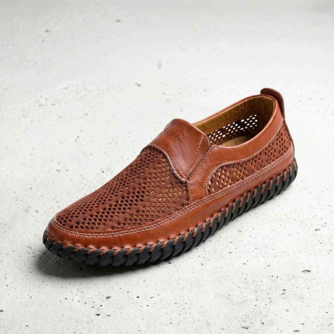 Woven Mesh Loafers