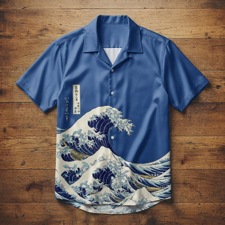 Hawaiian Retro Print Shirt
