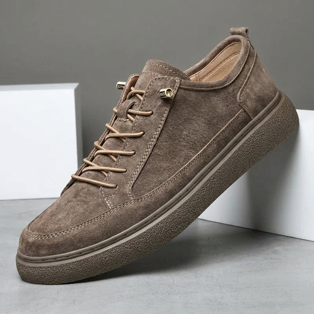 Brushed-Finish Low-Top Sneakers