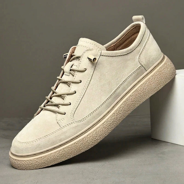 Brushed-Finish Low-Top Sneakers