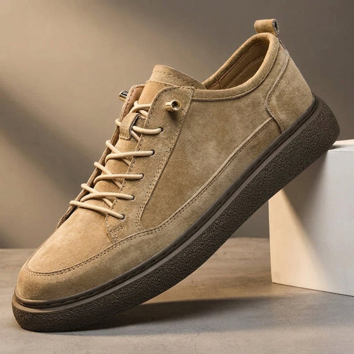 Brushed-Finish Low-Top Sneakers
