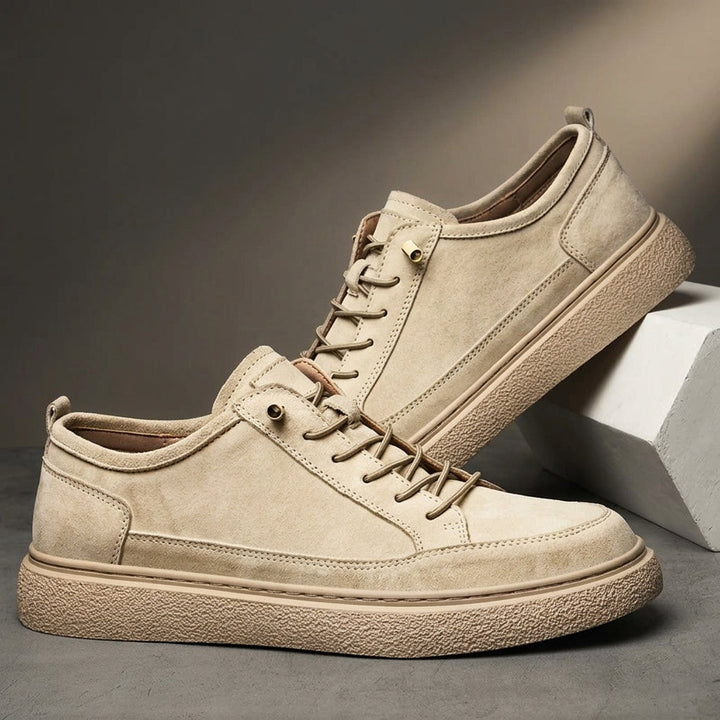 Brushed-Finish Low-Top Sneakers