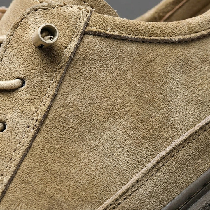 Brushed-Finish Low-Top Sneakers