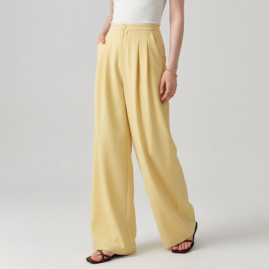 Flowing Straight-Leg Trousers