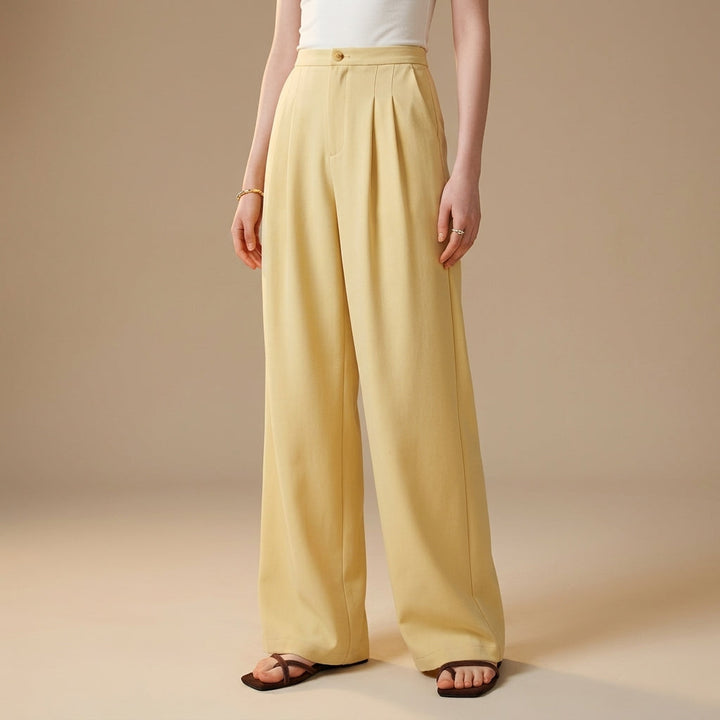 Flowing Straight-Leg Trousers