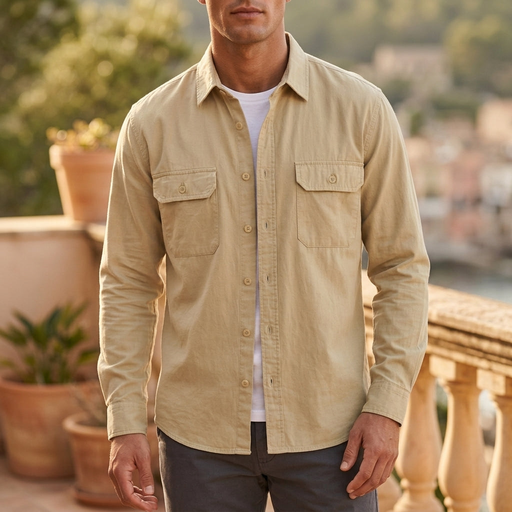 Chest Pocket Utility Overshirt