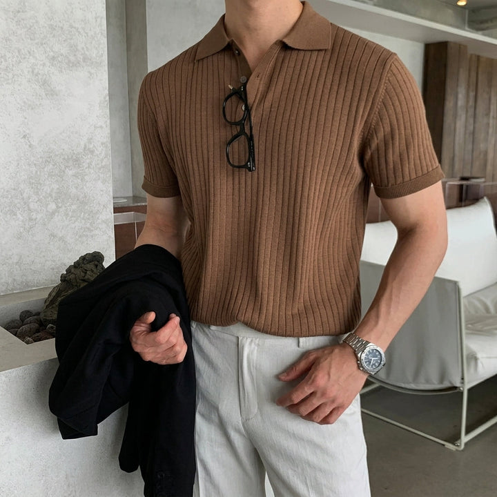 Pique-Textured Polo Shirt