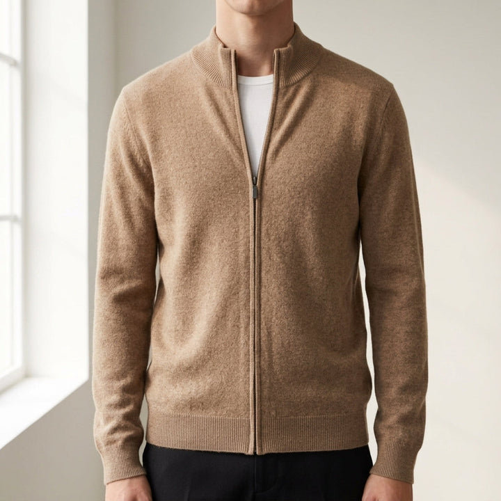 Full-Zip Knit Cardigan