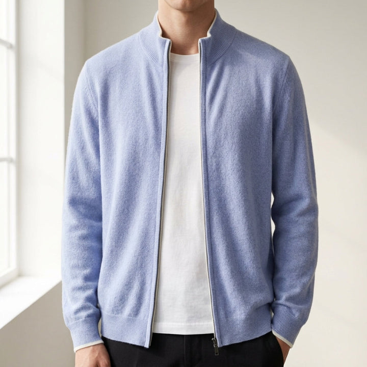 Full-Zip Knit Cardigan