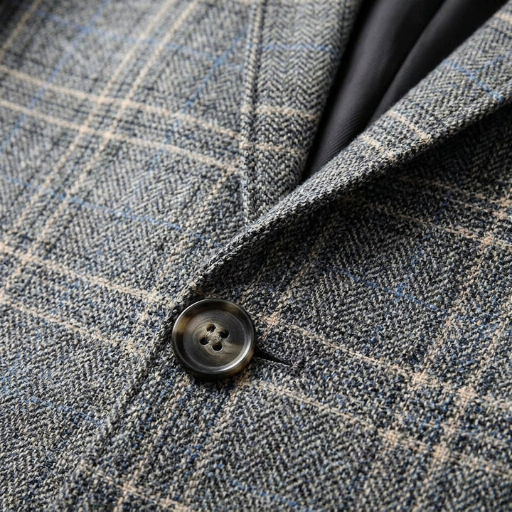 Tailored Herringbone Blazer