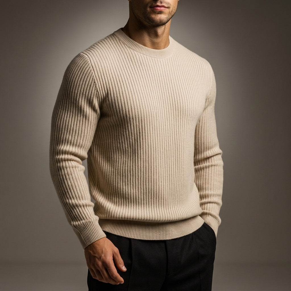 Rib-Knit Sweater