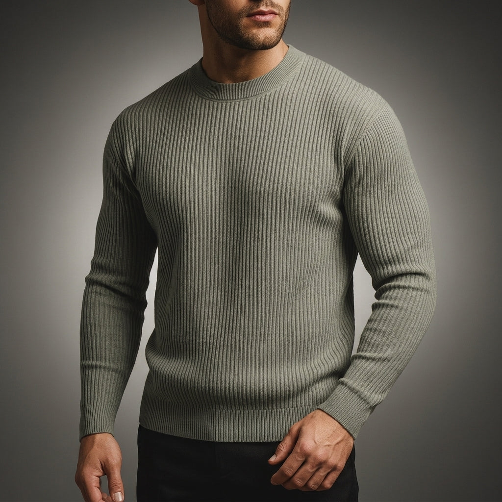 Rib-Knit Sweater