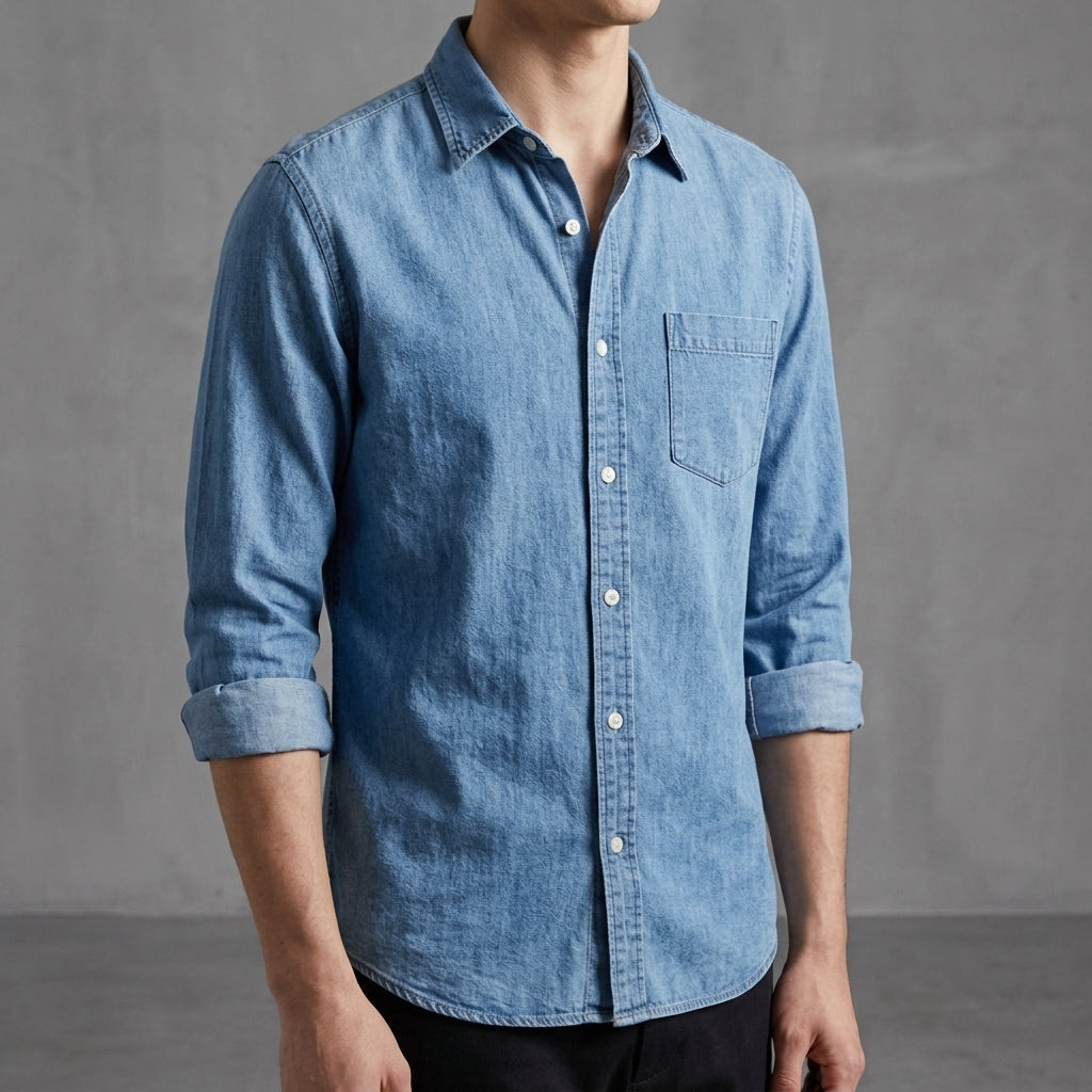 Vintage-Look Cotton Shirt