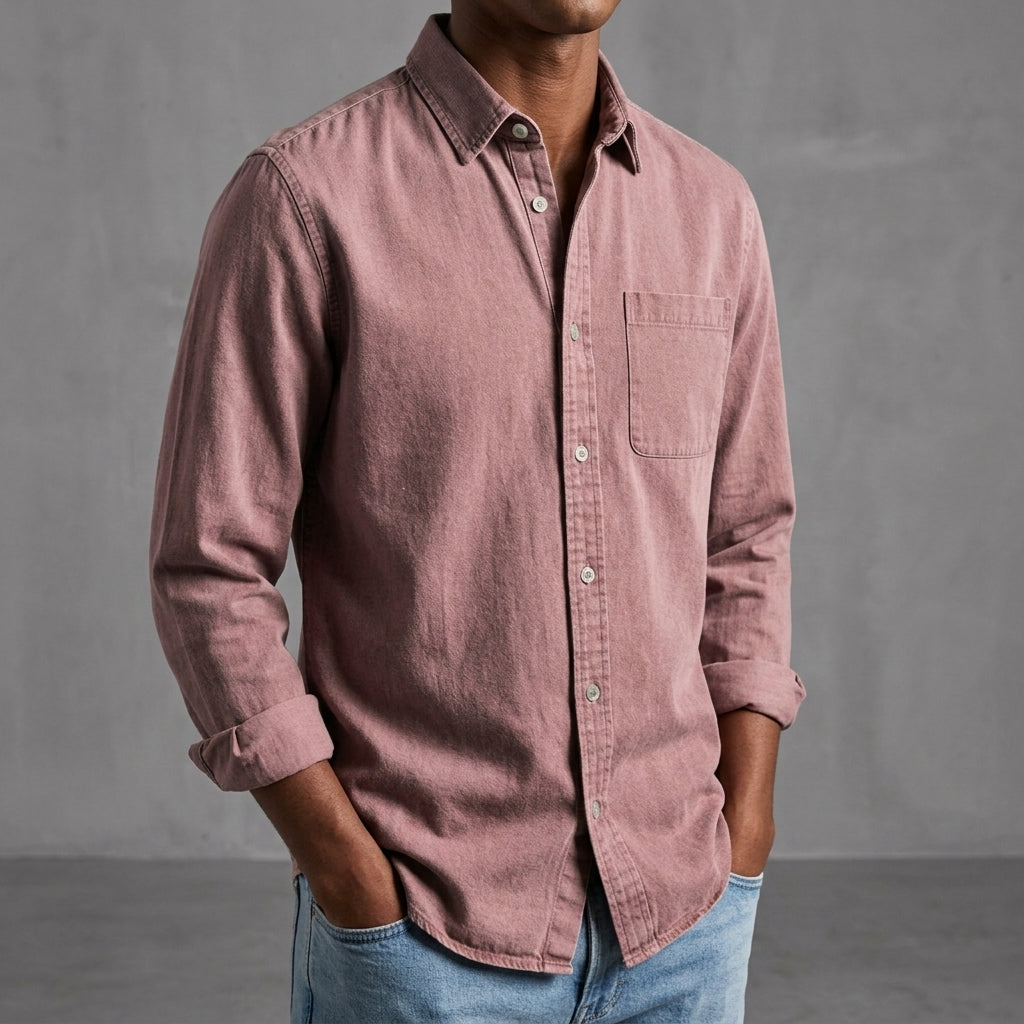 Vintage-Look Cotton Shirt