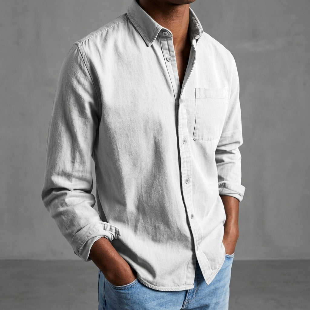 Vintage-Look Cotton Shirt