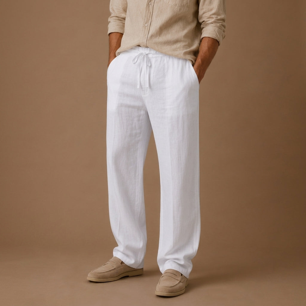 Smart Casual Linen-Look Pants