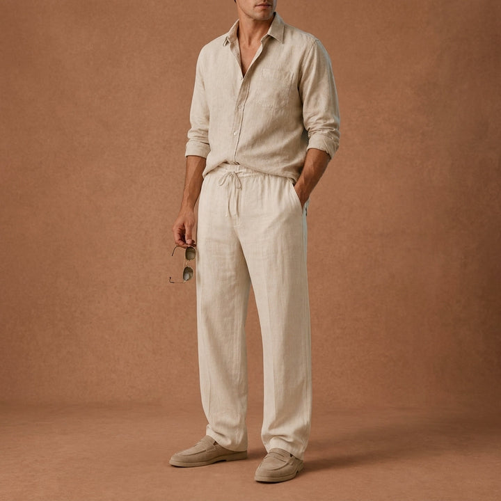 Smart Casual Linen-Look Pants