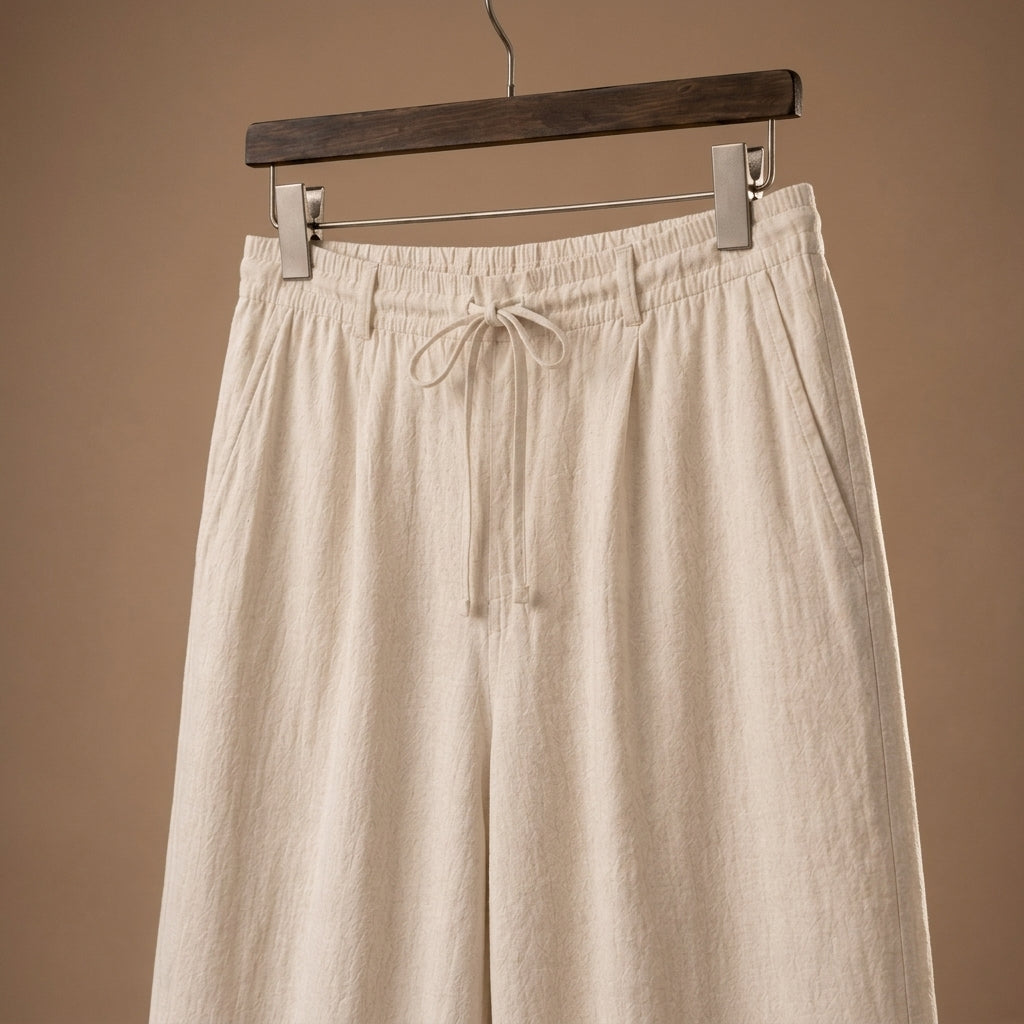 Smart Casual Linen-Look Pants