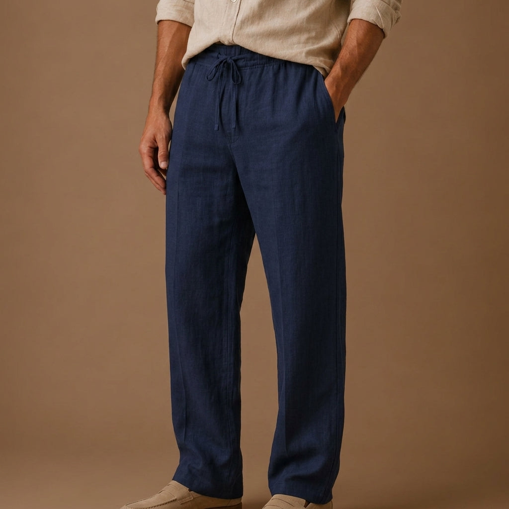 Smart Casual Linen-Look Pants